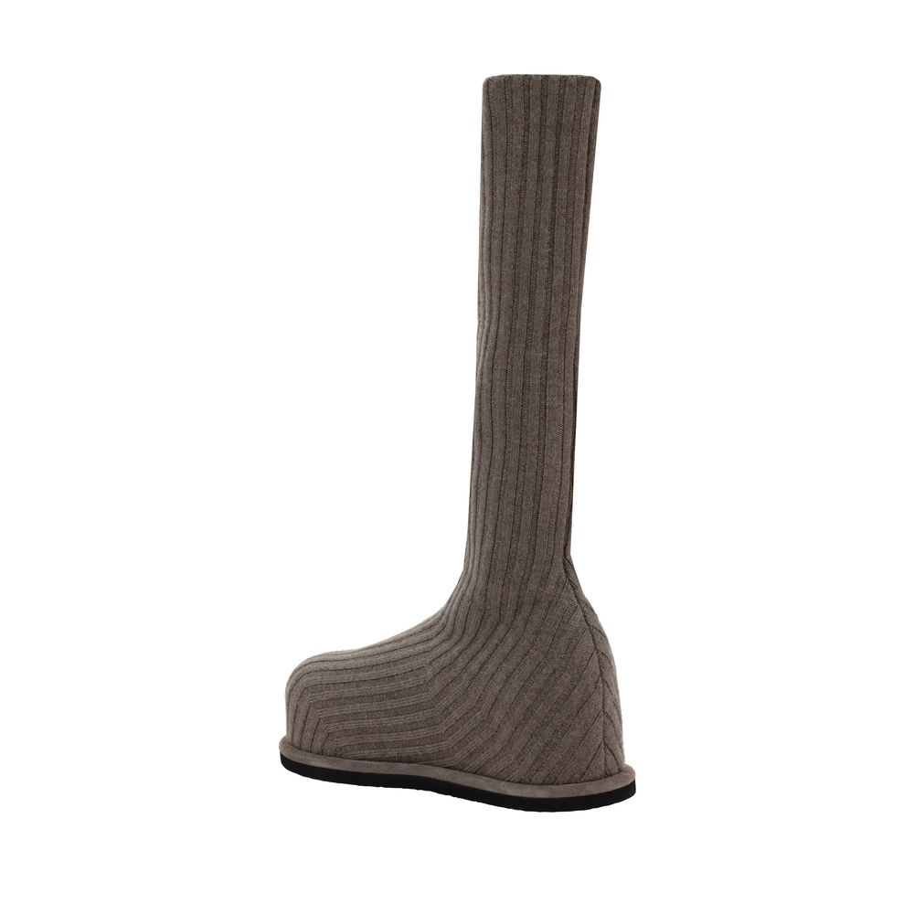 Amina Muaddi Veneda Boots Amina Muaddi Dark Olive Green