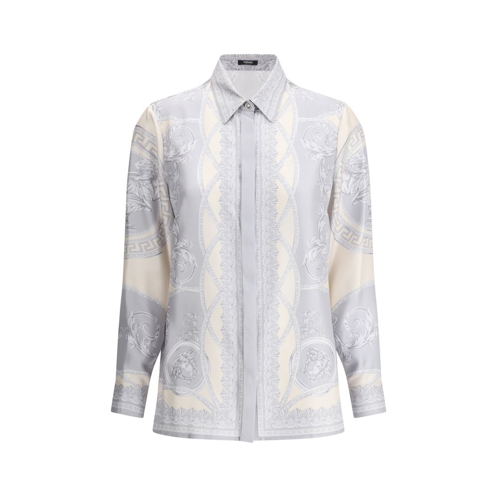 Versace Barocco Shirt Versace Light Gray