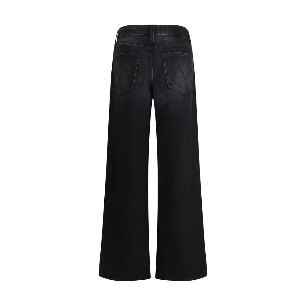 Mother Denim The Spinner Zip Sneak Jeans Mother Denim Black