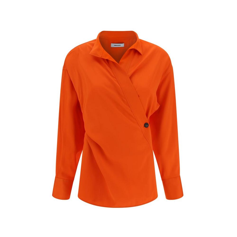 Ferragamo Shirt Ferragamo Orange Red