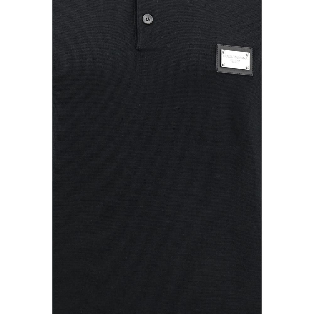 Dolce & Gabbana Logoed Polo Shirt Dolce & Gabbana Black