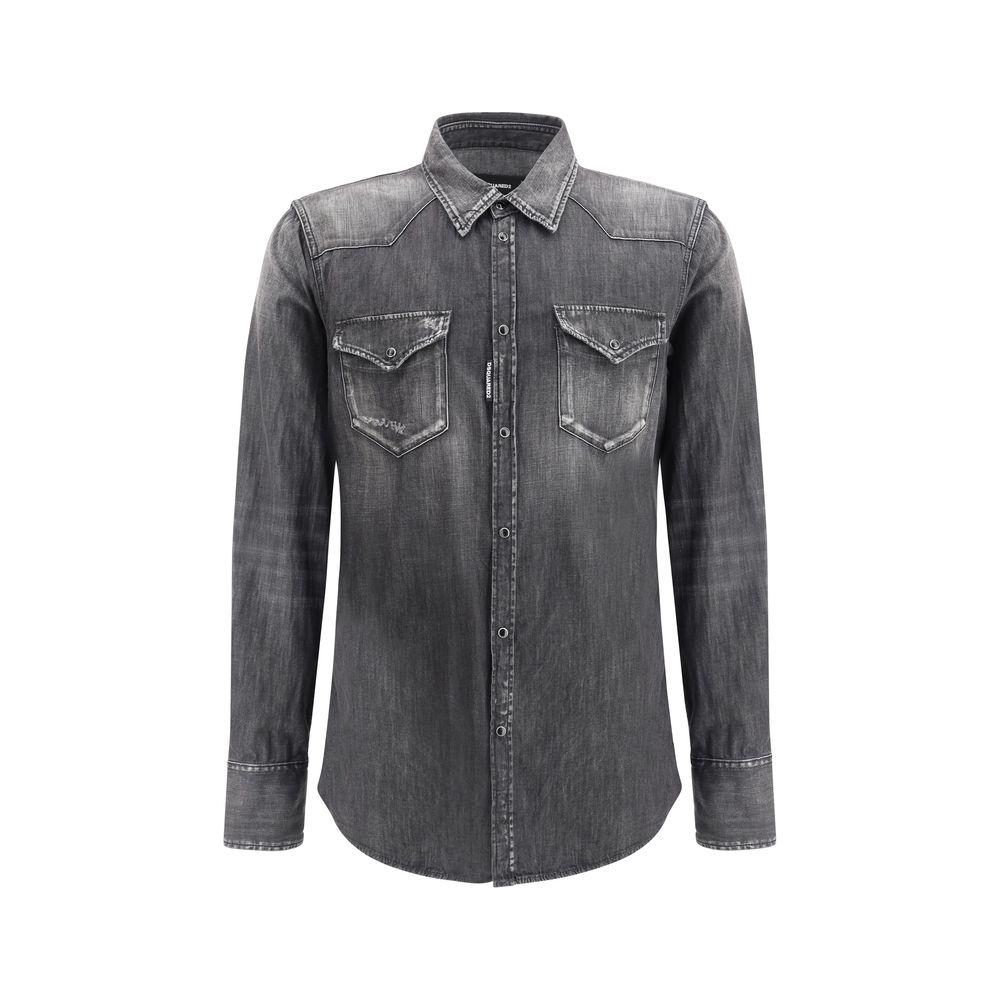 Dsquared² Classic Western Shirt Dsquared² Dark Slate Gray