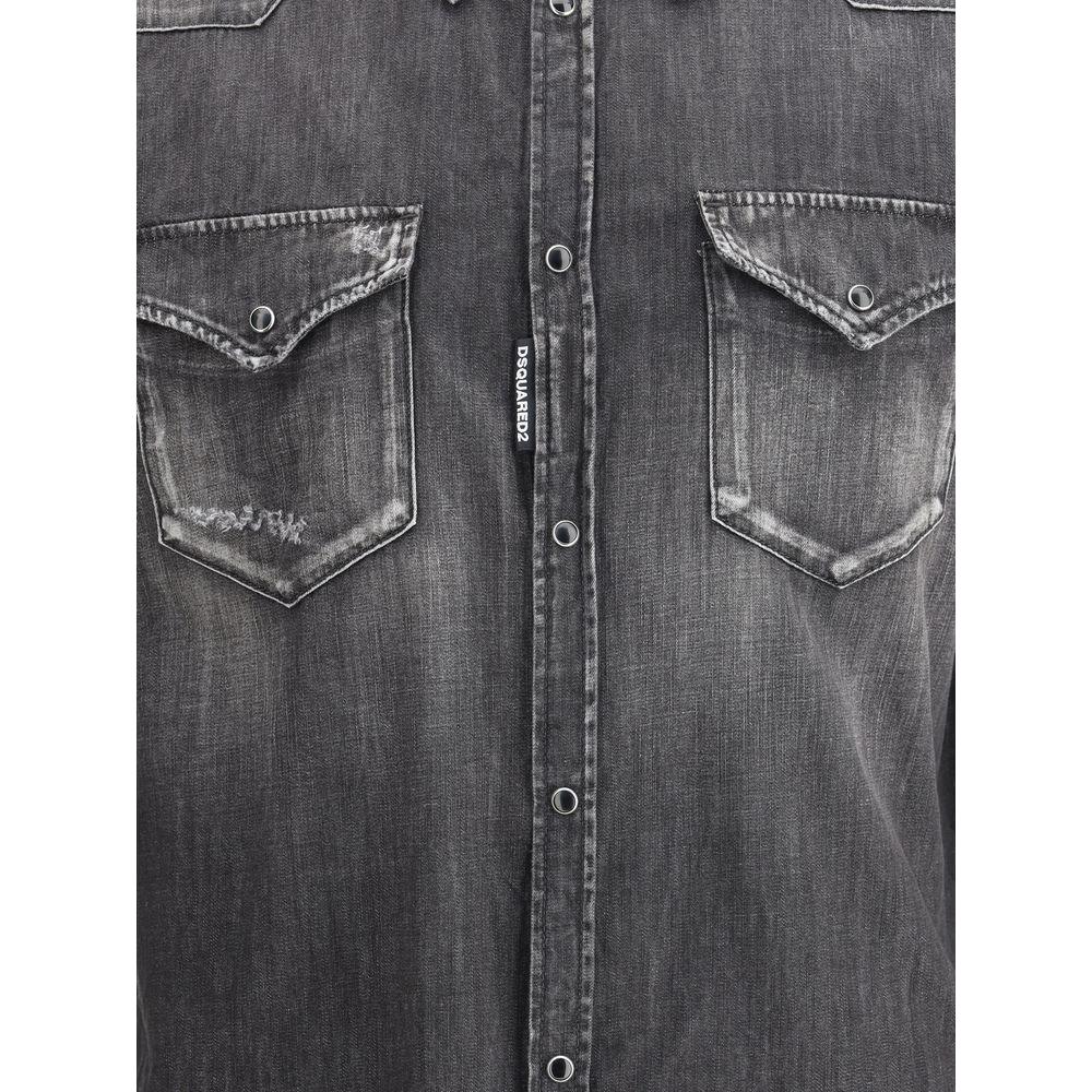Dsquared² Classic Western Shirt Dsquared² Dark Slate Gray