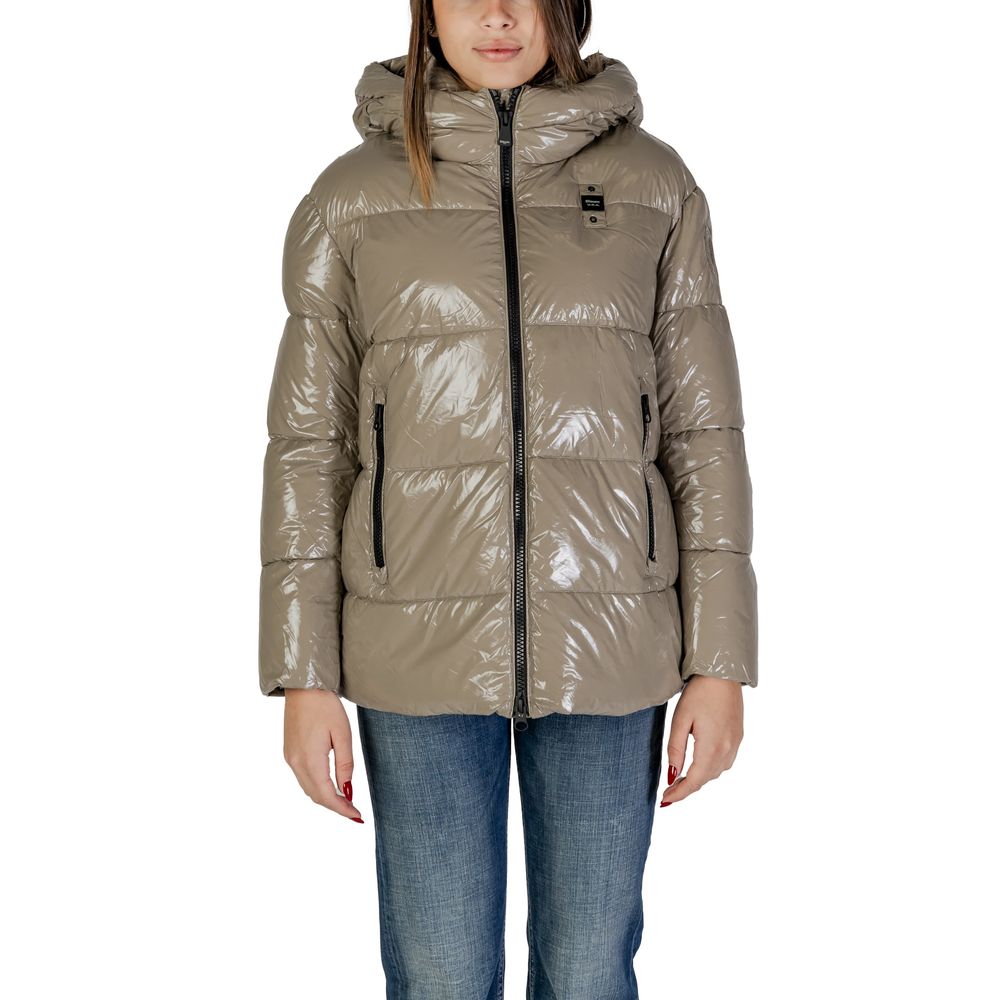 Blauer Beige Polyamide Jackets & Coat Blauer Dim Gray