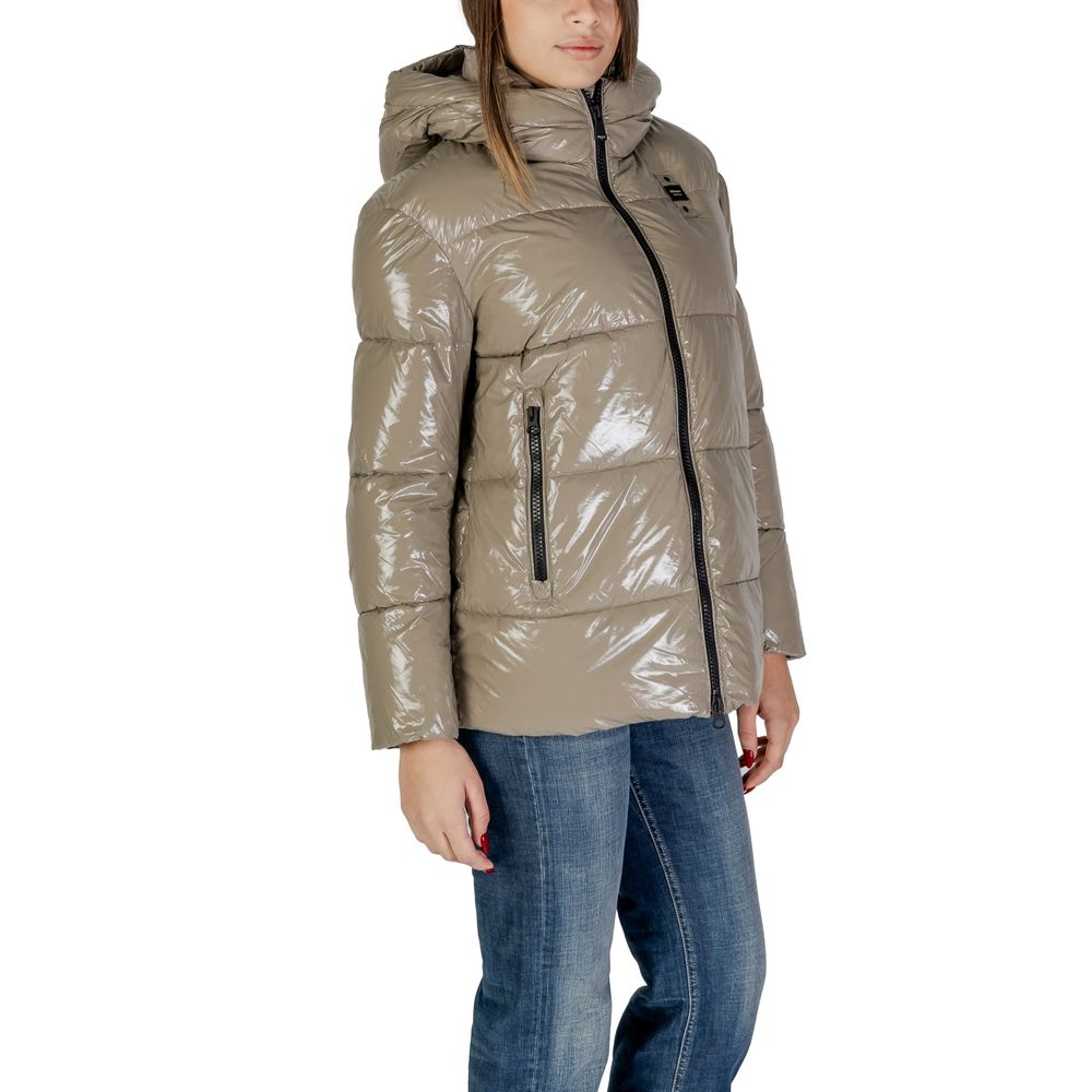 Blauer Beige Polyamide Jackets & Coat Blauer Slate Gray