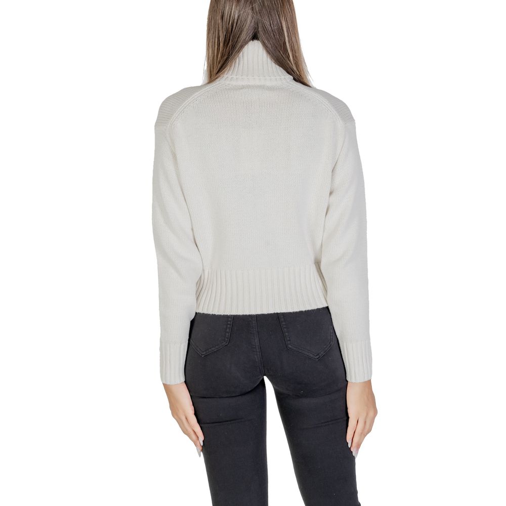 Calvin Klein Jeans Cream Cotton Sweater Calvin Klein Jeans Dark Slate Gray