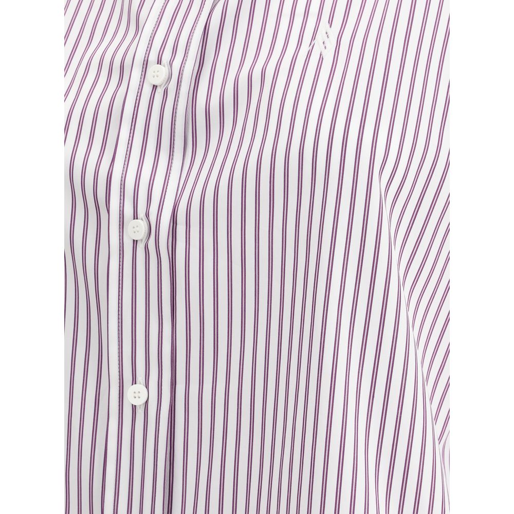 The Attico Asymmetrical strip Shirt The Attico Lavender