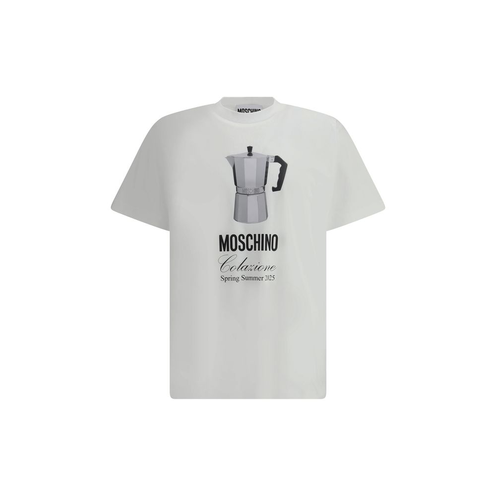 Moschino T-Shirt with coffee maker Moschino Light Gray