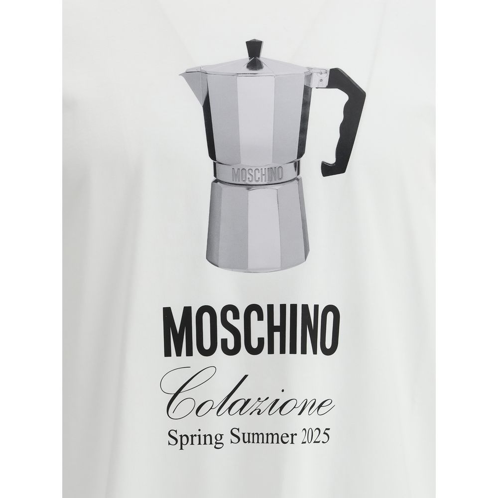 Moschino T-Shirt with coffee maker Moschino Light Gray