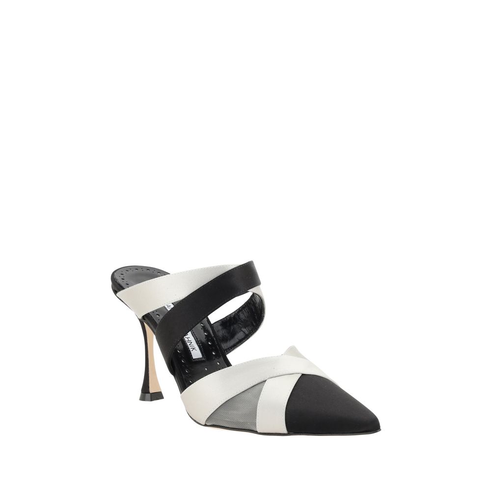 Manolo Blahnik Oyounak Pumps Manolo Blahnik Light Gray