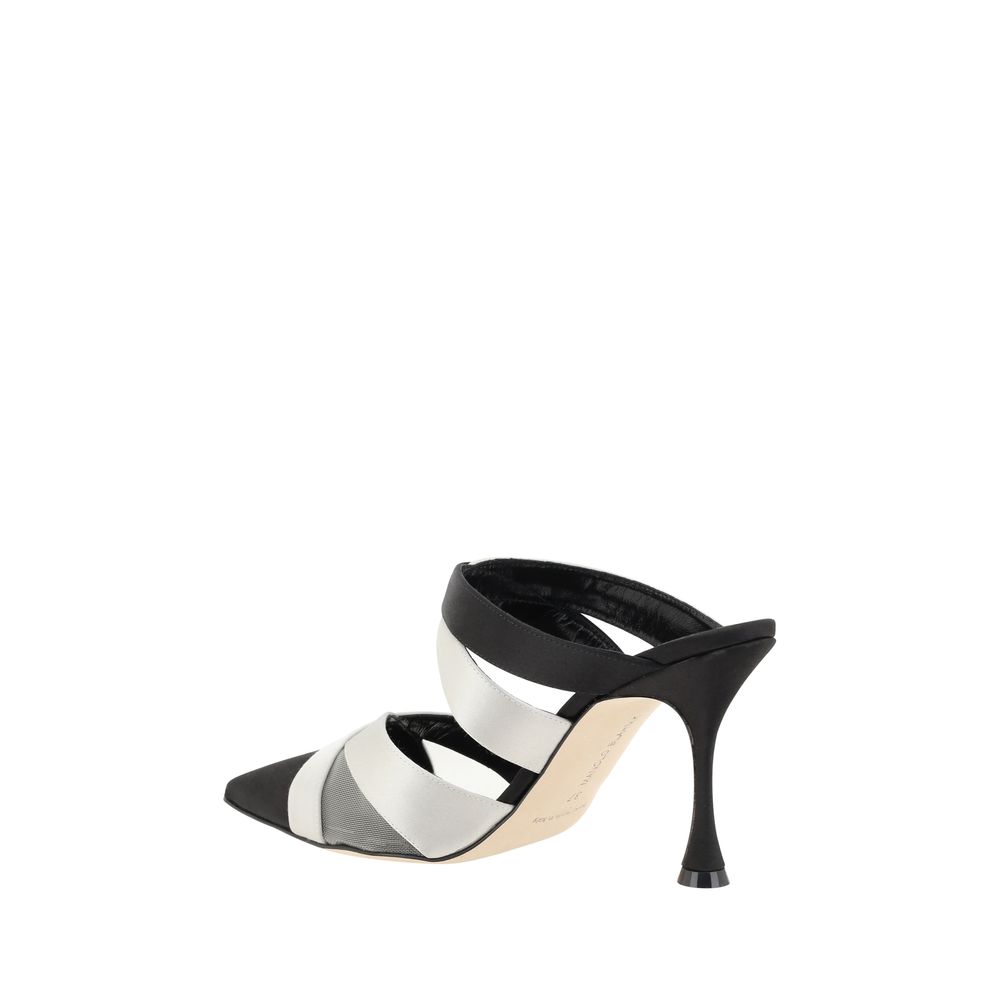 Manolo Blahnik Oyounak Pumps Manolo Blahnik Dark Slate Gray