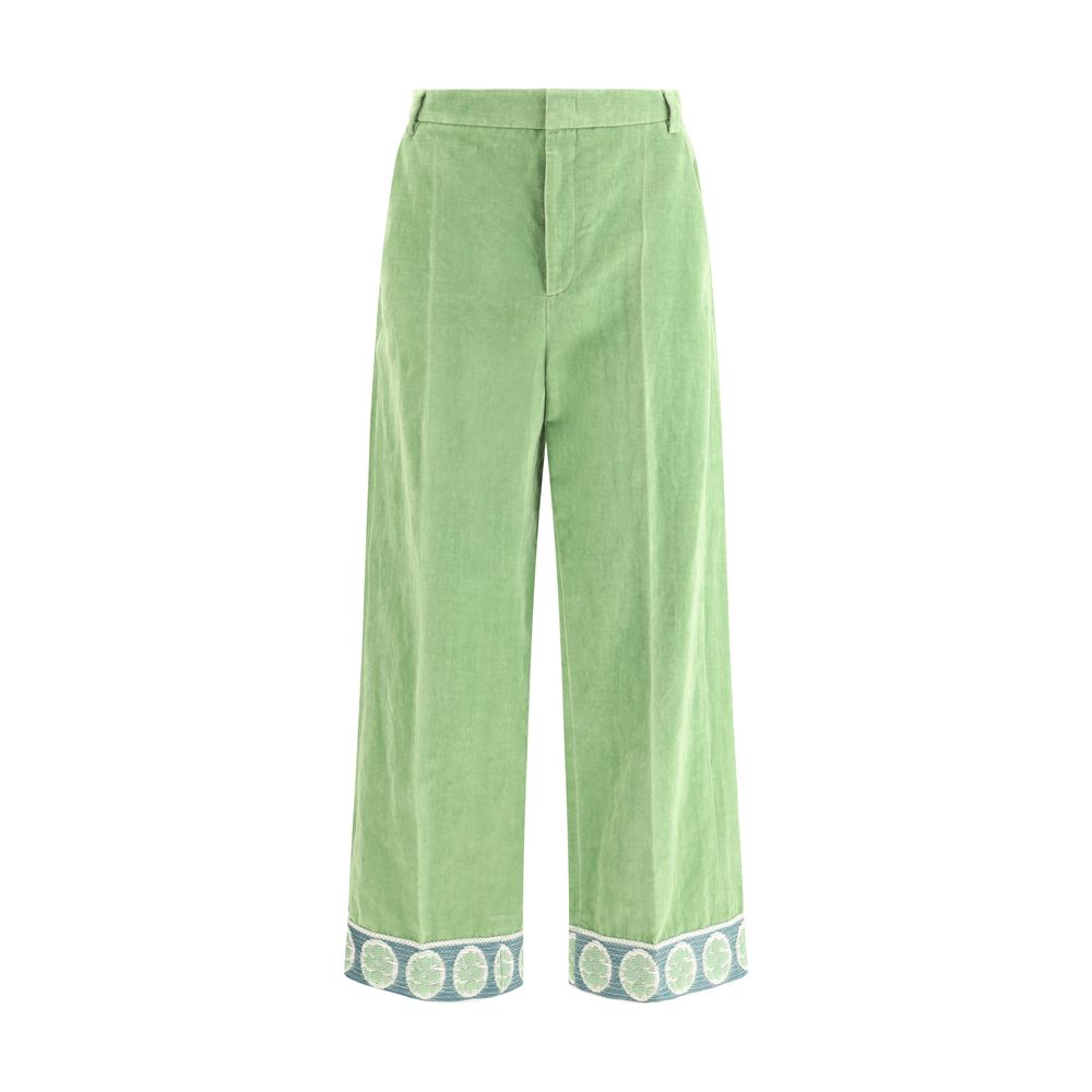 Valentino Pants Valentino Dark Sea Green