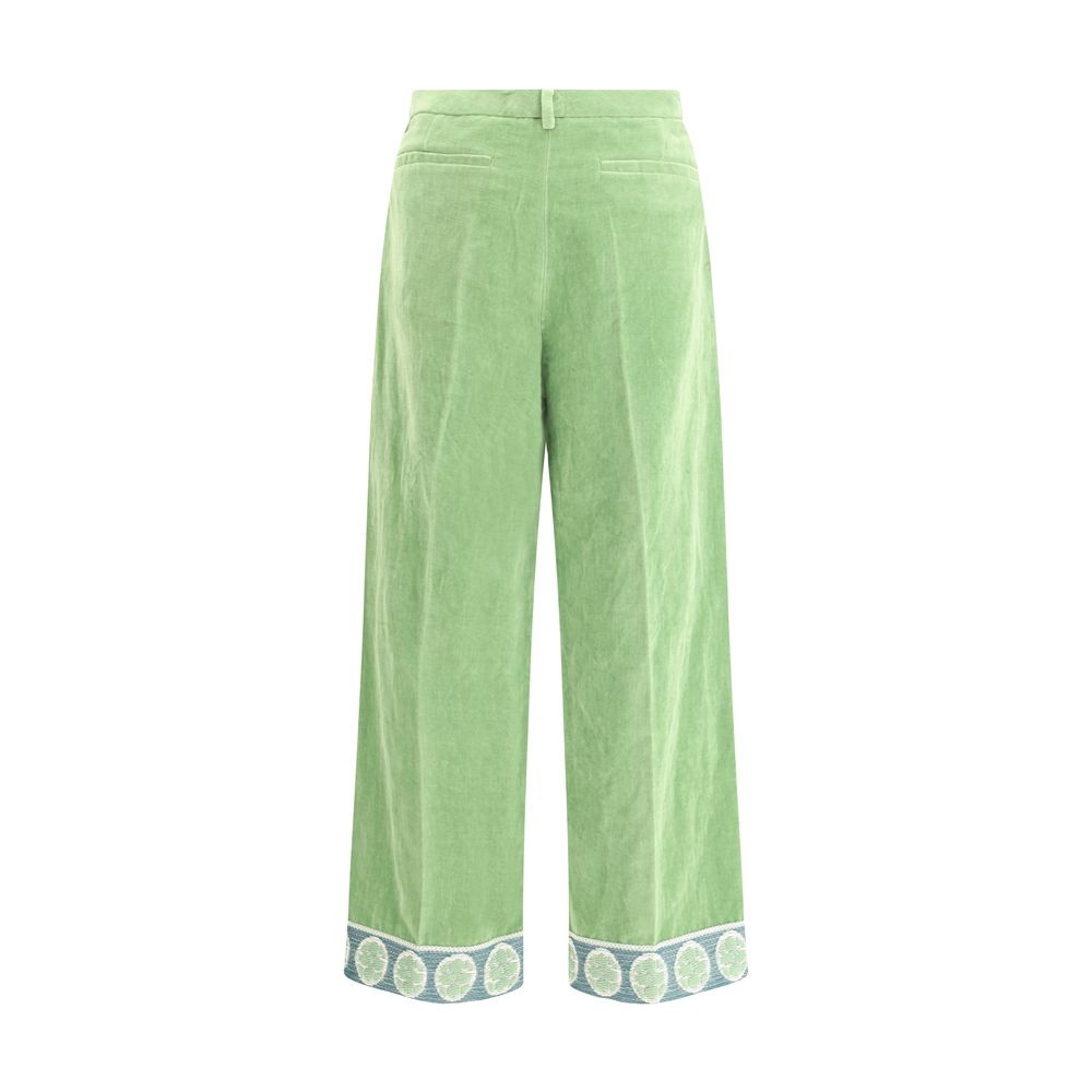 Valentino Pants Valentino Dark Sea Green