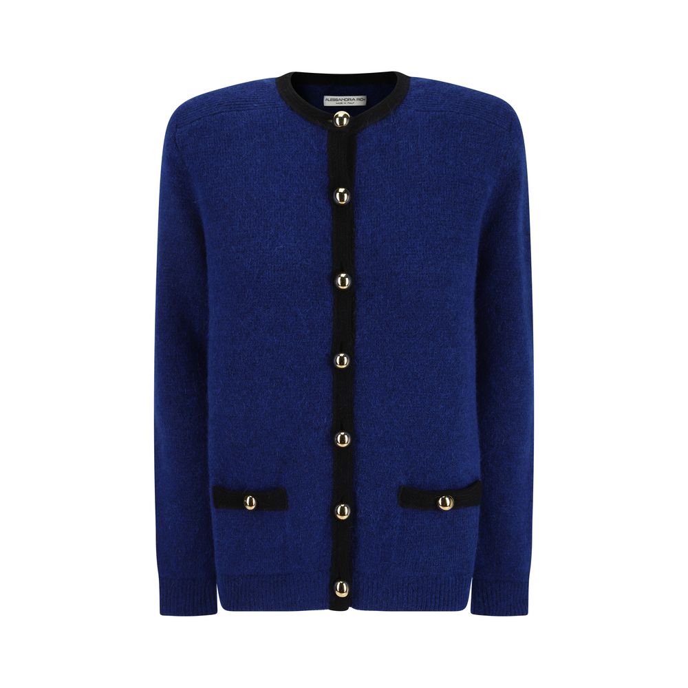 Alessandra Rich Cardigan Alessandra Rich Midnight Blue