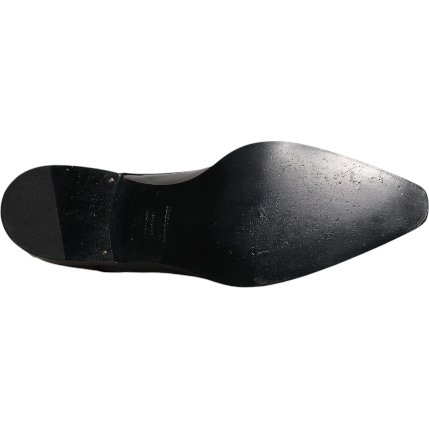 Dolce & Gabbana Black Patent Leather Derby Men Dress Shoes Dolce & Gabbana Black