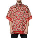 Dolce & Gabbana Dolce & Gabbana Beige Cherry Button Down Men Casual Shirt TSH87291-40 1728,67345645728,Beige,Clothing,Dolce & Gabbana,IT40 | M,Material: 100% Cotton,Men,Men - Clothing,New with tags,Shirts - Men - Clothing