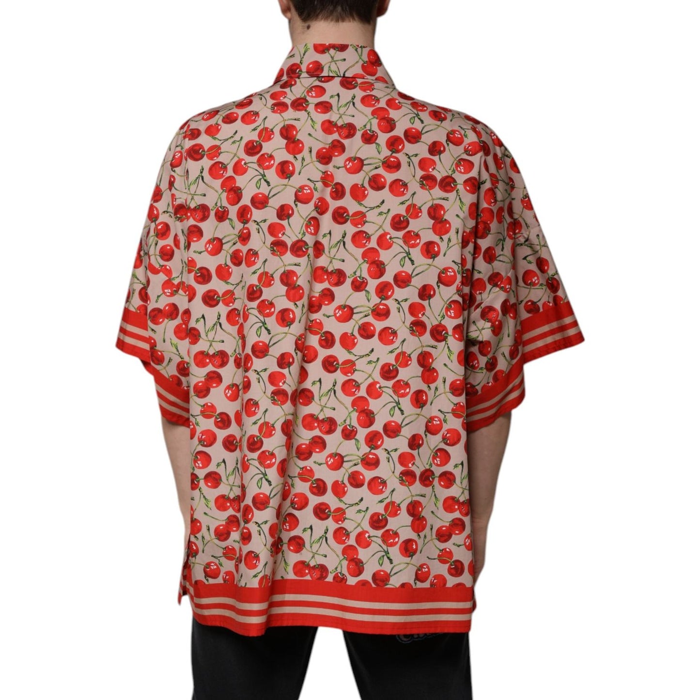 Dolce & Gabbana Dolce & Gabbana Beige Cherry Button Down Men Casual Shirt TSH87291-40 1728,67345645728,Beige,Clothing,Dolce & Gabbana,IT40 | M,Material: 100% Cotton,Men,Men - Clothing,New with tags,Shirts - Men - Clothing