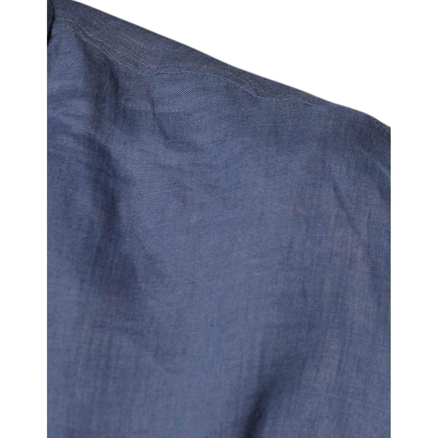 Dolce & Gabbana Dolce & Gabbana Blue Logo Long Sleeve Button Down Casual Shirt TSH87304-39 1728,67345645728,Blue,Clothing,Dolce & Gabbana,IT39 | S,Material: 100% Flax,Men,Men - Clothing,New with tags,Shirts - Men - Clothing