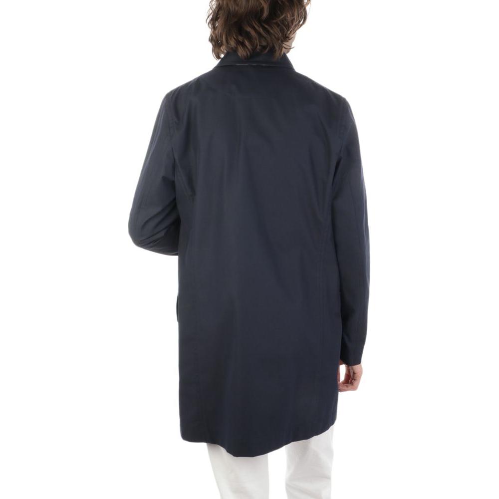 Aquascutum Blue Cotton Jacket Aquascutum Dark Slate Gray