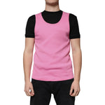 Dolce & Gabbana Dolce & Gabbana Pink Cotton Round Neck Sleeveless T-shirt TSH87325-54 1728,67345645728,Clothing,Dolce & Gabbana,IT54 | XL,Material: 100% Cotton,Men,Men - Clothing,New with tags,Pink,T-Shirts - Men - Clothing