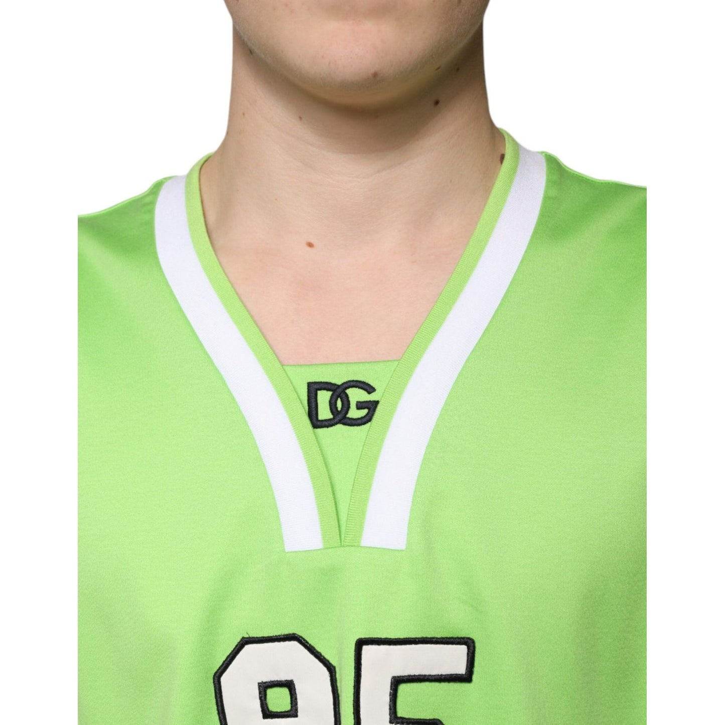 Dolce & Gabbana Dolce & Gabbana Green Polyester Jersey Sleeveless T-shirt TSH87328-48 1728,67345645728,Clothing,Dolce & Gabbana,Green,IT48 | M,Material: 50% Polyester 50% Cotton,Men,Men - Clothing,New with tags,T-Shirts - Men - Clothing