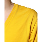 Dolce & Gabbana Dolce & Gabbana Yellow Cotton V-neck Short Sleeves T-shirt TSH87336-54 1728,67345645728,Clothing,Dolce & Gabbana,IT54 | XL,Material: 100% Cotton,Men,Men - Clothing,New with tags,T-Shirts - Men - Clothing,Yellow