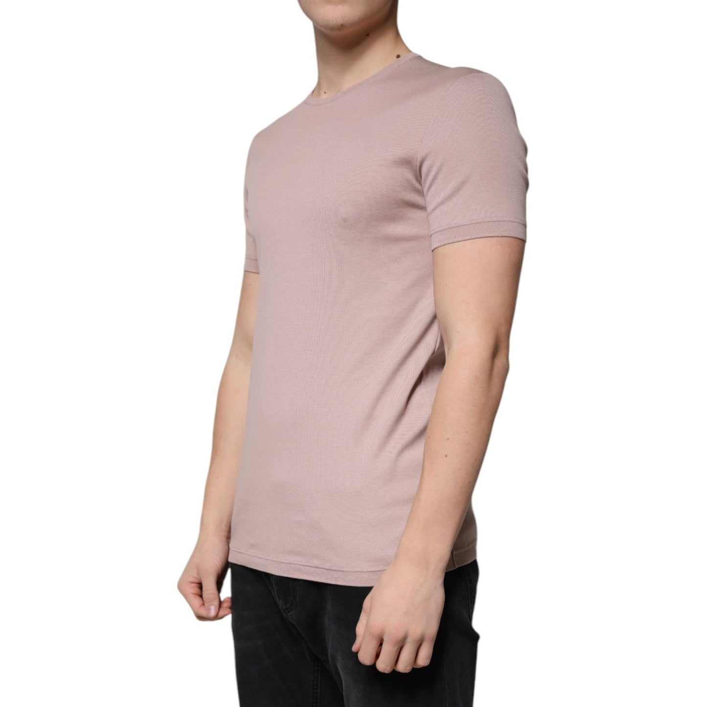 Dolce & Gabbana Dolce & Gabbana Brown Cotton Short Sleeves Round Neck T-shirt TSH87337-50 1728,67345645728,Brown,Clothing,Dolce & Gabbana,IT50 | L,Material: 100% Cotton,Men,Men - Clothing,New with tags,T-Shirts - Men - Clothing
