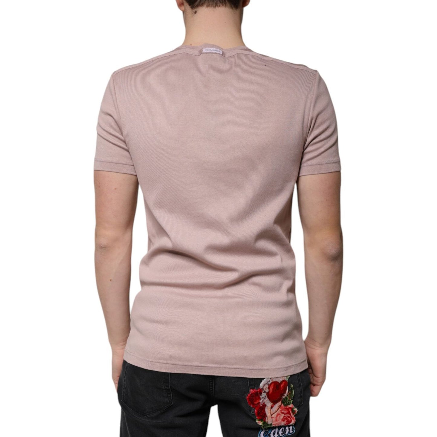 Dolce & Gabbana Dolce & Gabbana Brown Cotton Short Sleeves Round Neck T-shirt TSH87337-50 1728,67345645728,Brown,Clothing,Dolce & Gabbana,IT50 | L,Material: 100% Cotton,Men,Men - Clothing,New with tags,T-Shirts - Men - Clothing