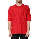 Dolce & Gabbana Dolce & Gabbana Red Cotton V-neck Short Sleeves T-shirt TSH87338-50 1728,67345645728,Clothing,Dolce & Gabbana,IT50 | L,Material: 100% Cotton,Men,Men - Clothing,New with tags,Red,T-Shirts - Men - Clothing