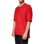 Dolce & Gabbana Dolce & Gabbana Red Cotton V-neck Short Sleeves T-shirt TSH87338-50 1728,67345645728,Clothing,Dolce & Gabbana,IT50 | L,Material: 100% Cotton,Men,Men - Clothing,New with tags,Red,T-Shirts - Men - Clothing