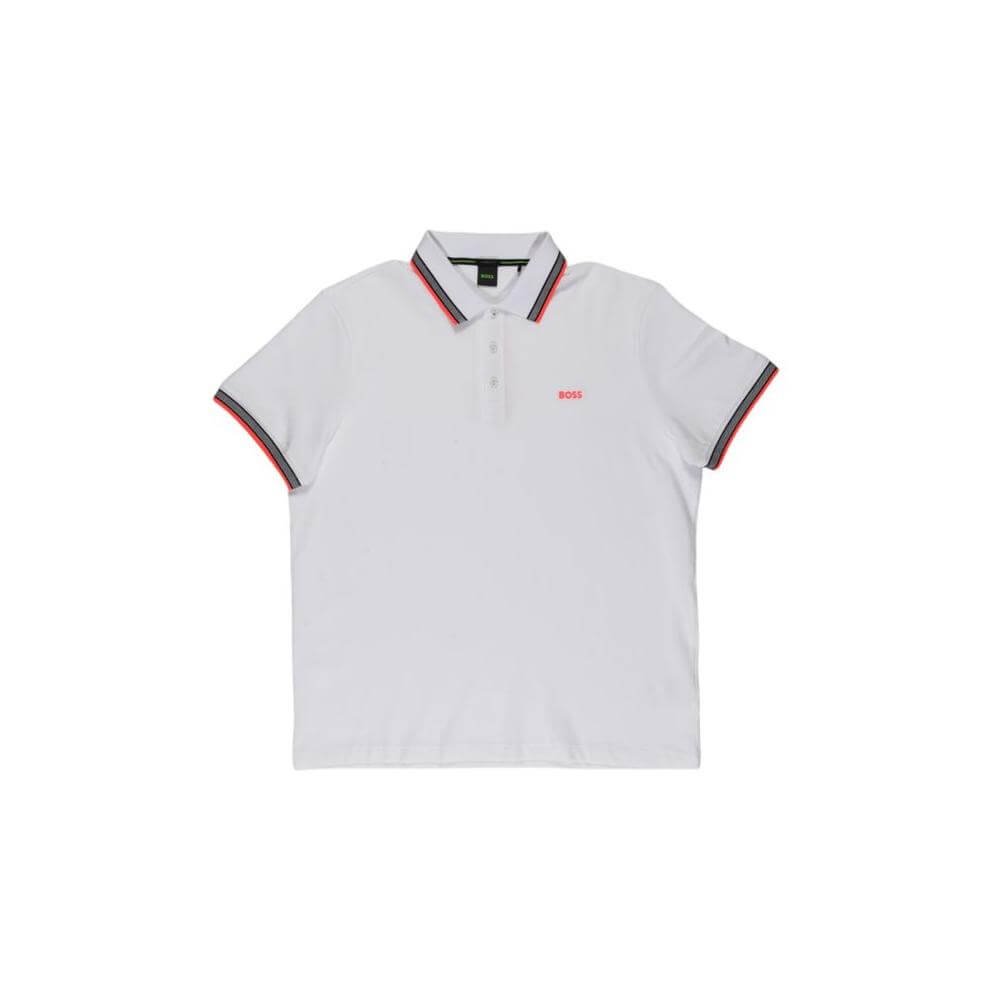 Hugo Boss White Cotton Polo Shirt