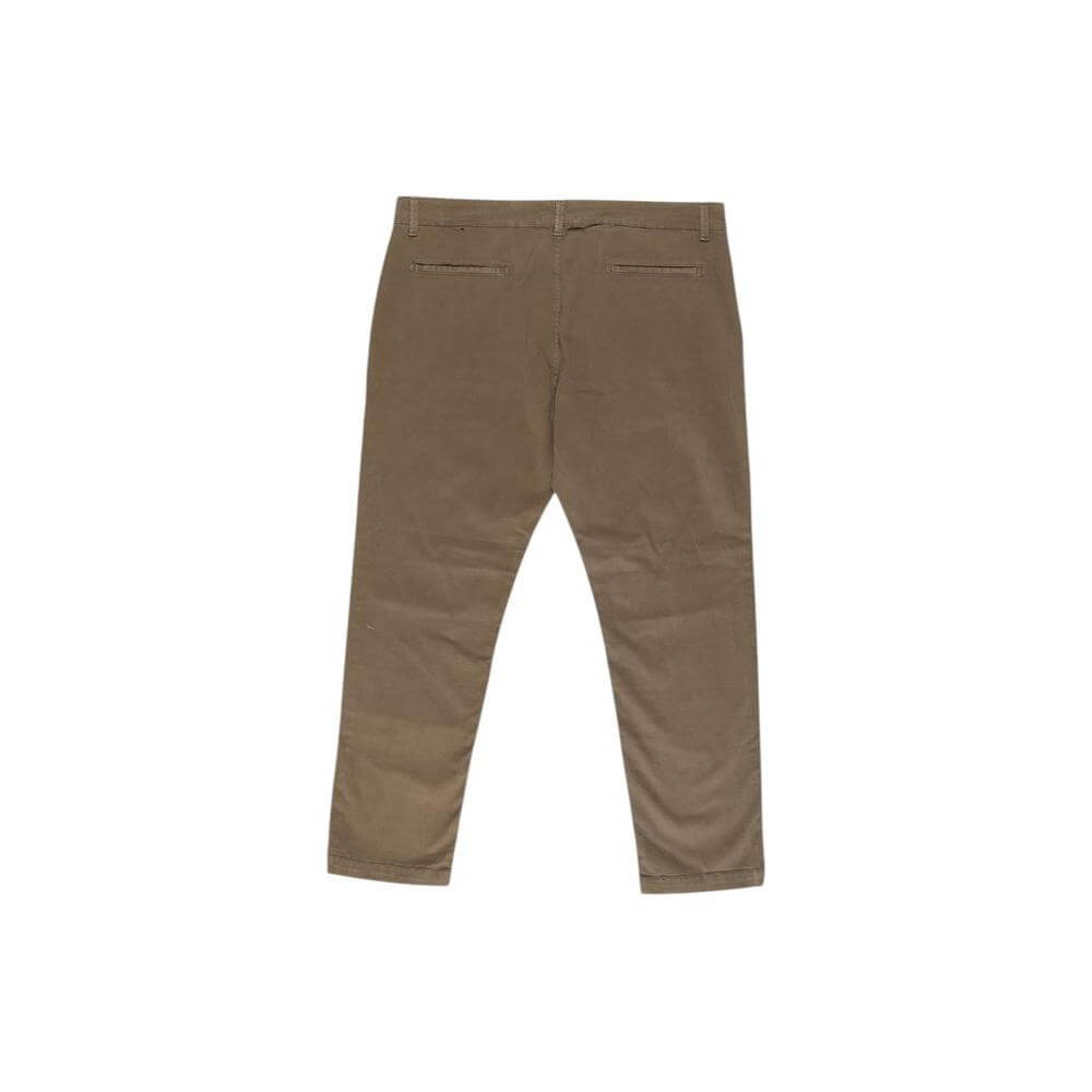Lyle & Scott beige men's cotton jeans, fall/winter collection, regular fit with 97% cotton and 3% elastane for comfort.