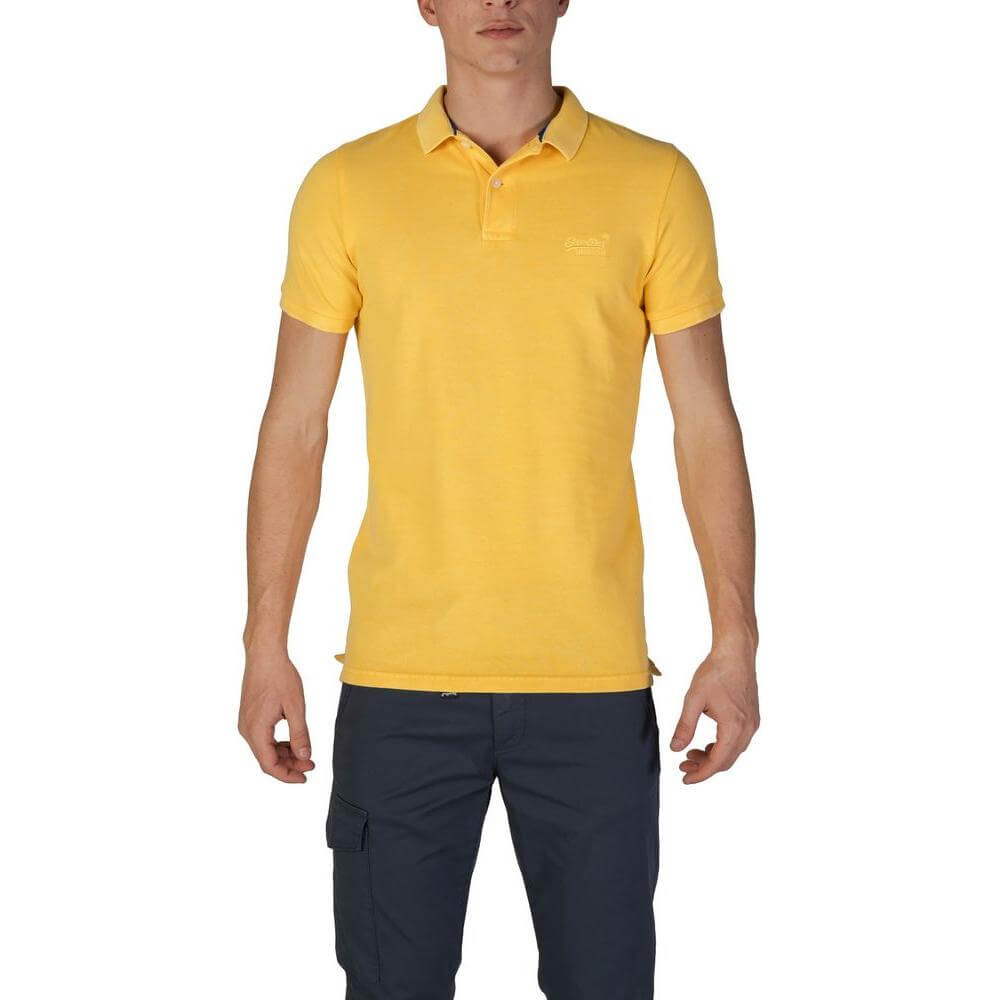 Superdry Yellow Cotton Polo Shirt
