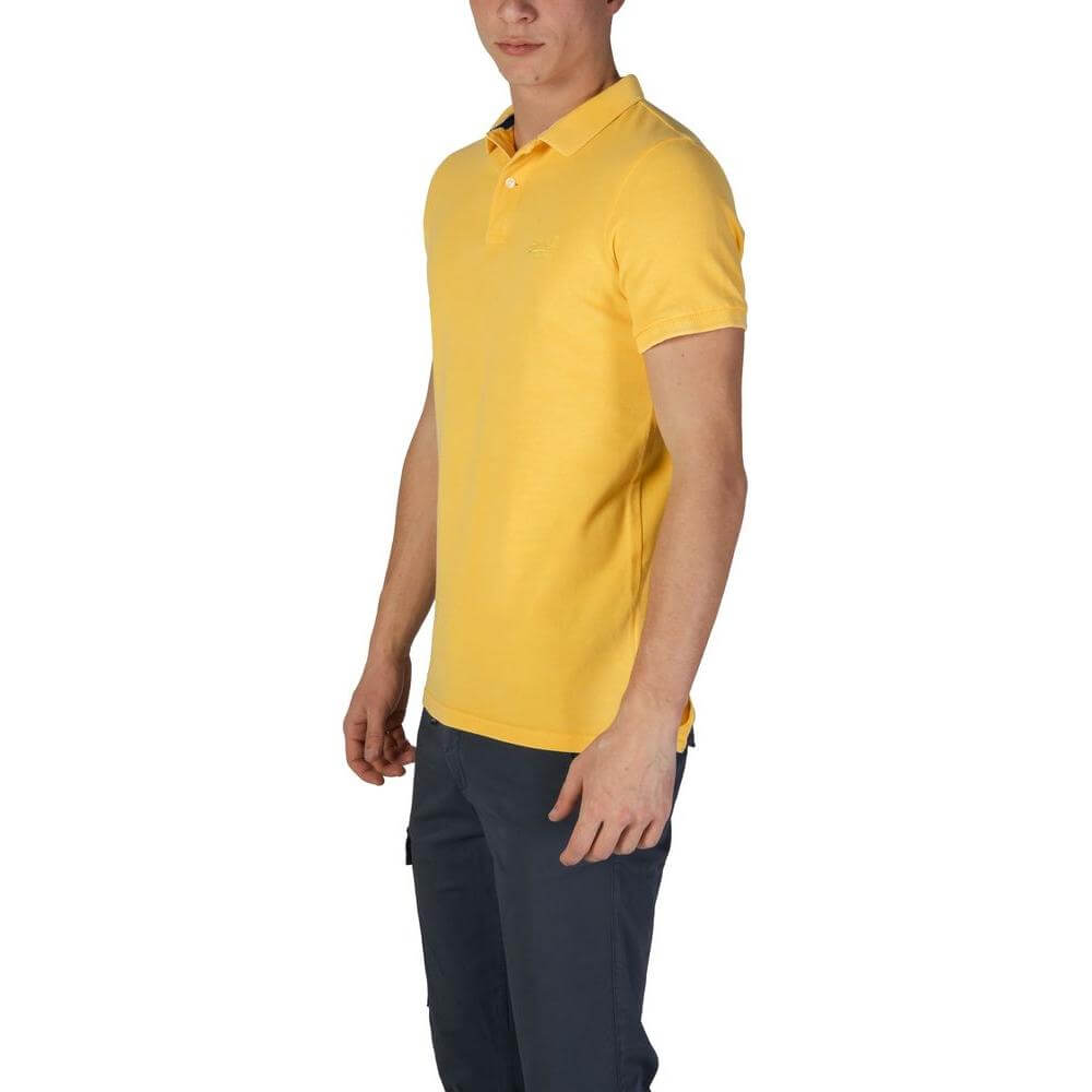 Superdry Yellow Cotton Polo Shirt