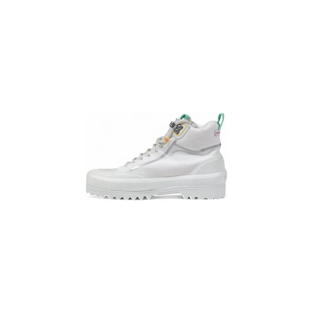 Superga White Fabric Sneaker