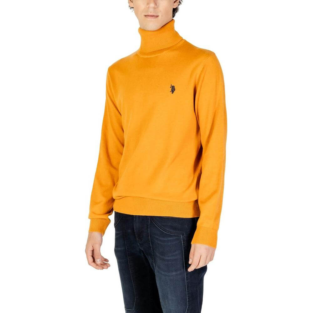 U.S. POLO ASSN. Orange Cotton Sweater
