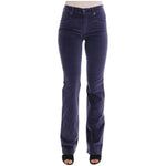Ermanno Scervino Purple Corduroy Stretch Bootcut Pants PAN60783-1