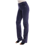 Ermanno Scervino Purple Corduroy Stretch Bootcut Pants PAN60783-1