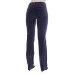Ermanno Scervino Purple Corduroy Stretch Bootcut Pants PAN60783-1