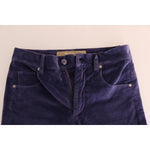 Ermanno Scervino Purple Corduroy Stretch Bootcut Pants PAN60783-1