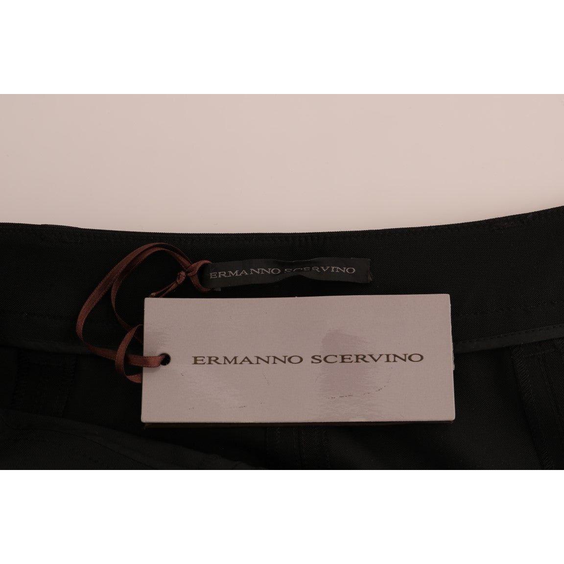 Ermanno Scervino Black Stretch Leggings Pants BYX1163-2