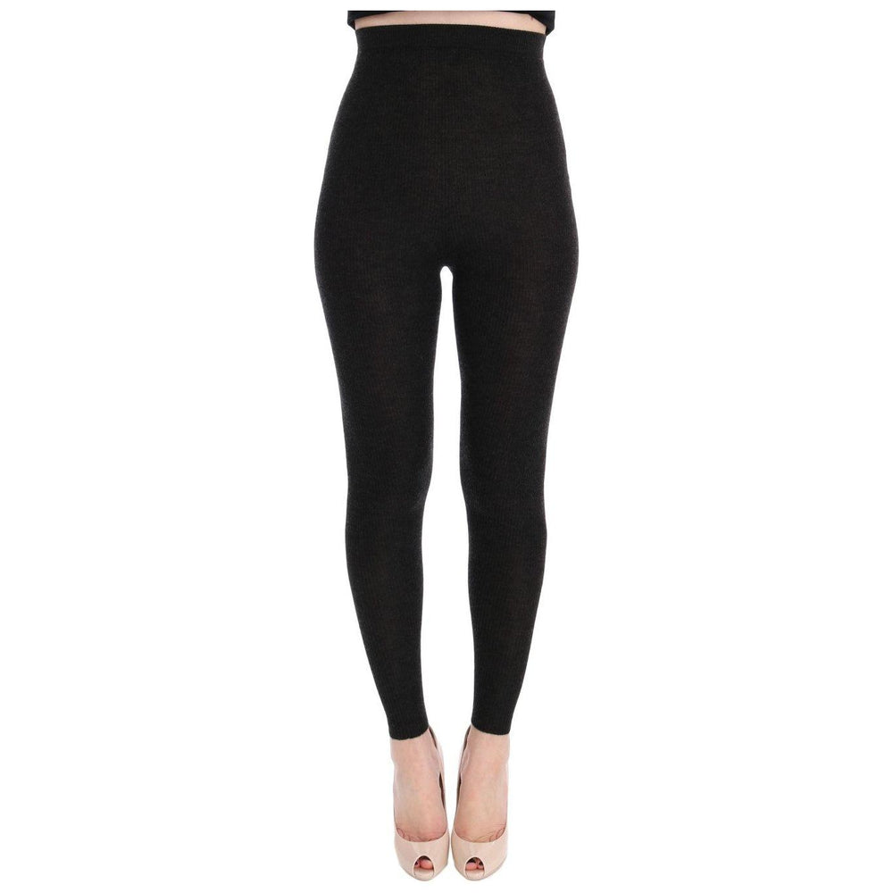 Dolce & Gabbana Gray Cashmere Stretch Tights SIG10012-4