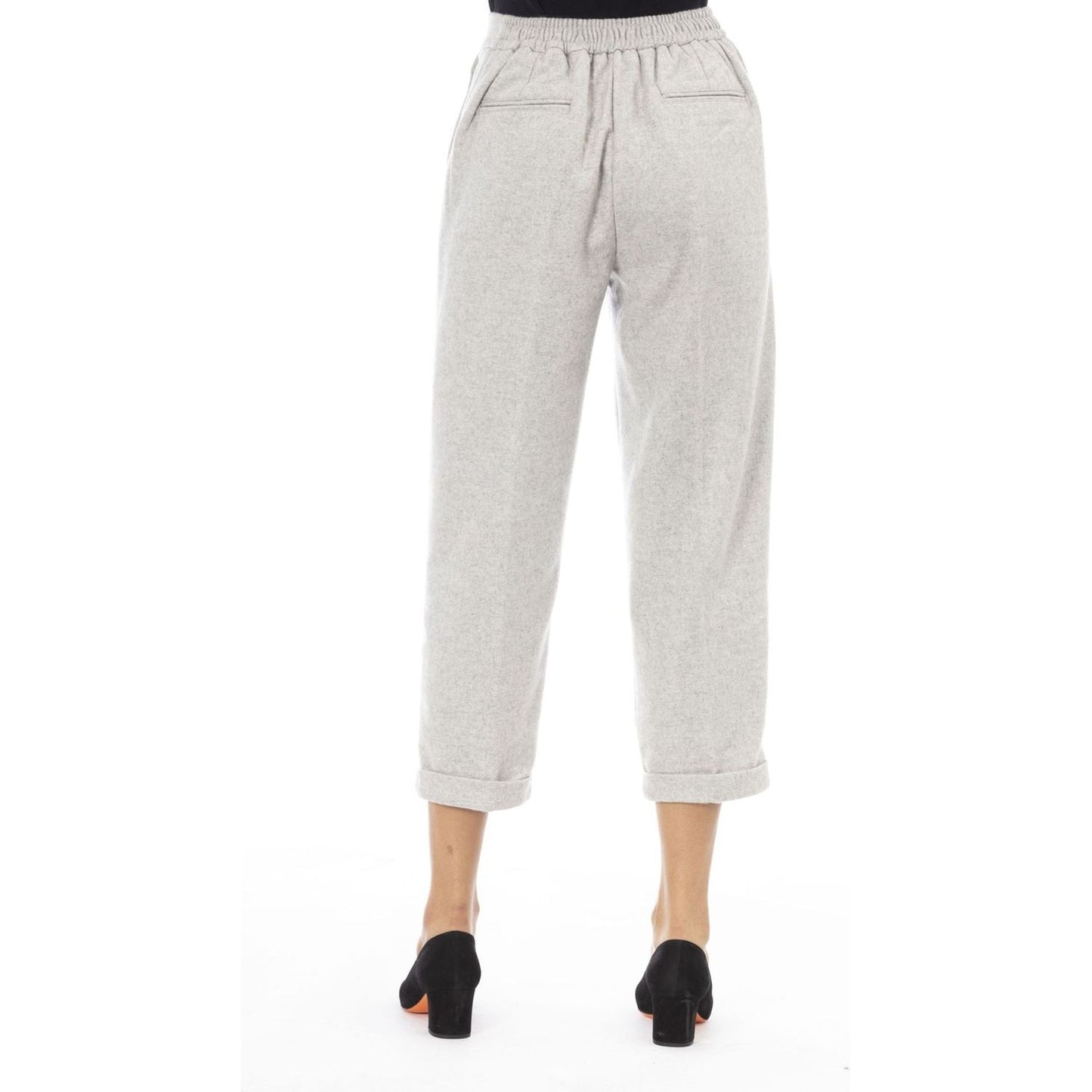 Alpha Studio Trousers Trousers Alpha Studio Light Gray
