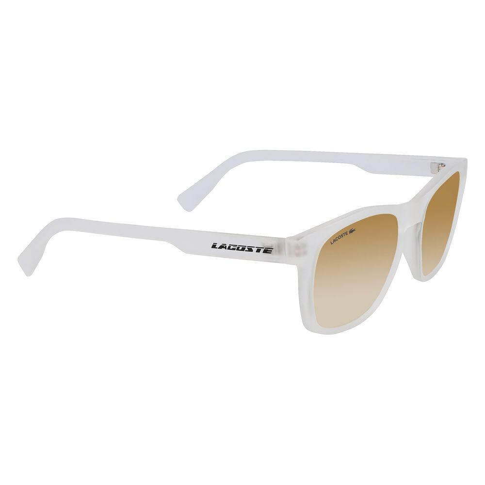 Lacoste transparent bio injected sunglasses L988S-970 with brown lenses and stylish design, perfect for a modern look.