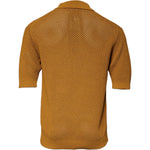 Dolce & Gabbana Dolce & Gabbana Brown Perforated Collared Short Sleeves T-shirt TSH87570-48 1728,67345645728,Brown,Clothing,Dolce & Gabbana,IT48 | M,Material: 65% Cotton 35% Nylon,Men,Men - Clothing,Preowned / Defect,T-Shirts - Men - Clothing