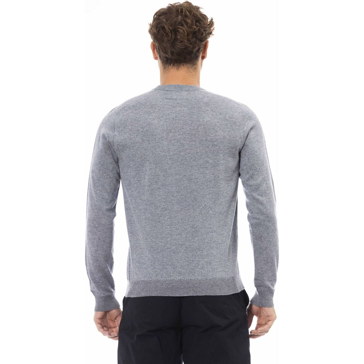 Alpha Studio Sweaters Sweaters Alpha Studio Light Slate Gray