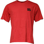 Dolce & Gabbana Dolce & Gabbana Red DG Logo Cotton Crew Neck T-shirt TSH87495-44 1728,67345645728,Clothing,Dolce & Gabbana,IT44 | XS,IT46 | S,IT48 | M,Material: 100% Cotton,Men,Men - Clothing,New with tags,Red,T-Shirts - Men - Clothing