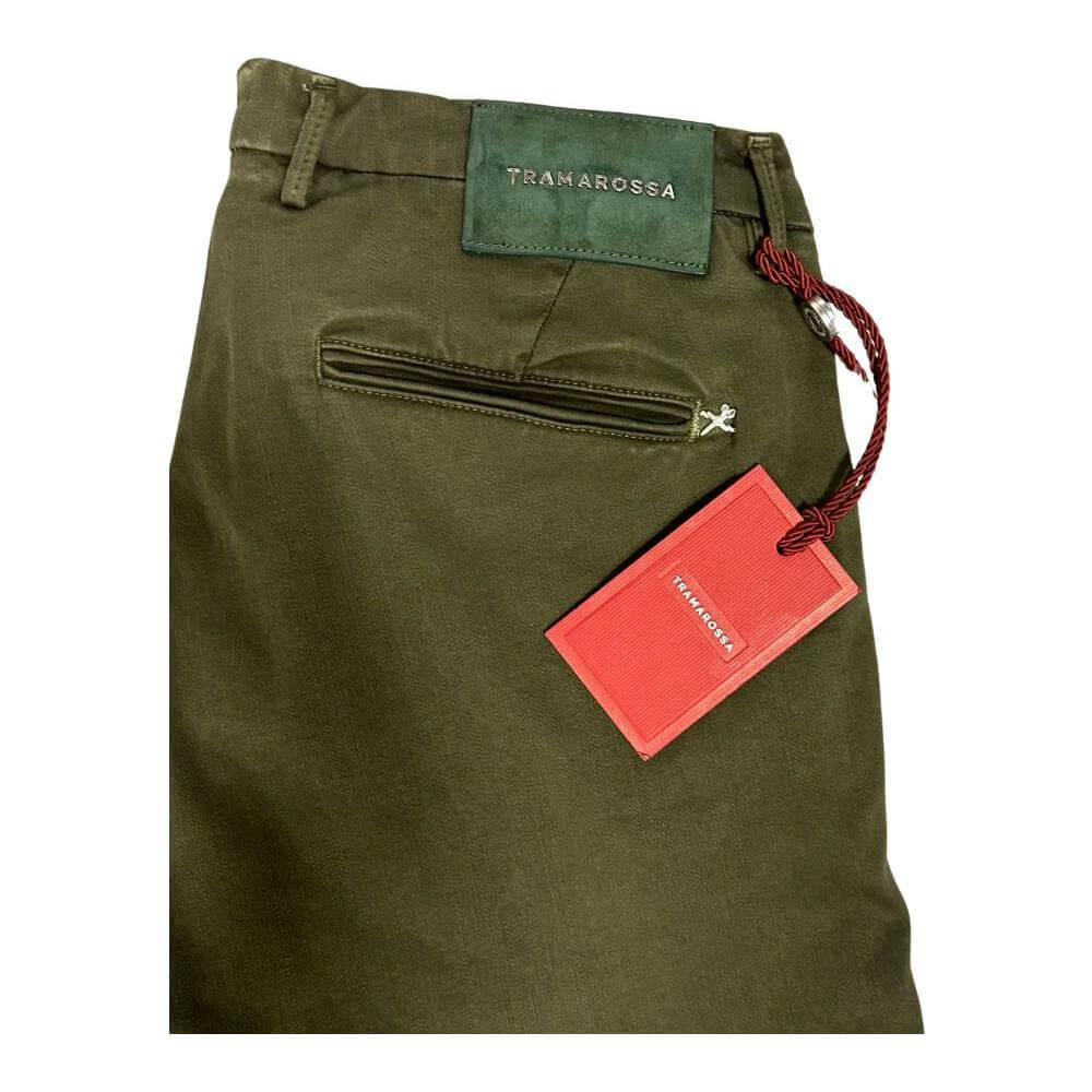 Tramarossa Green Cotton Jeans & Pant