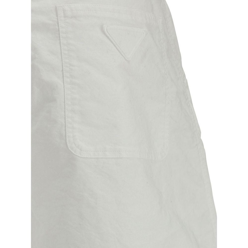 Prada Cotton Pants Prada Light Gray