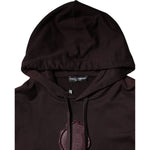 Dolce & Gabbana Brown Cotton Hooded Men Sweatshirt Sweater